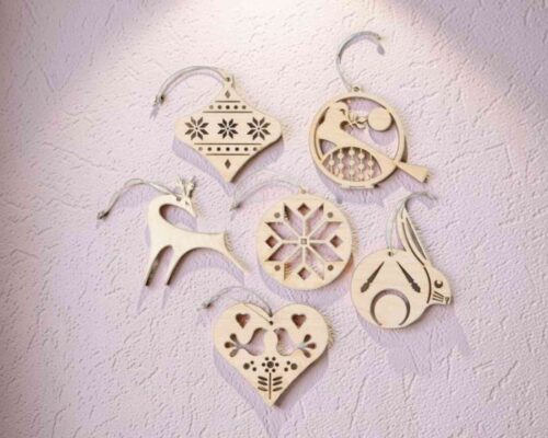 Adorno Escandinavo Minimalista - Archivo para Corte Láser (SVG, DXF, CDR, AI)