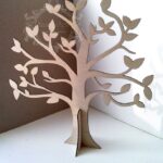 Árbol 3D independiente para corte láser — archivo digital para madera