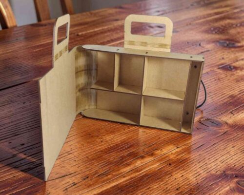 Carcasa para Scopabits - maleta para corte láser (CDR/AI/DXF/SVG)