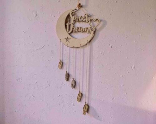 Decoración de pared Sweet Dreams - archivo para corte láser (SVG, DXF, CDR, AI)