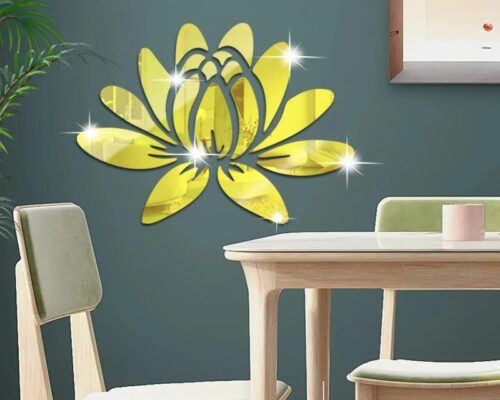Cuadro decorativo Lotus para pared — archivo para corte láser (acrílico)