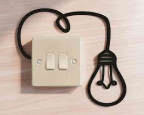 Placa decorativa para interruptor de luz — archivo para corte láser (SVG, DXF, CDR, AI)