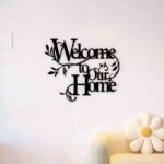 Bienvenidos a nuestro hogar - Archivo para corte láser (CDR • AI • DXF • SVG)