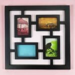 Marco collage 4 fotos para pared - archivo para corte láser (CDR/AI/DXF/SVG)