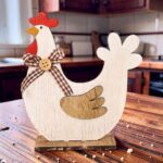 Decoración clásica de Pascua con gallos - archivo para corte láser (SVG, AI, CDR, DXF)