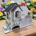 Dispensador de bolsitas de té Tea House - archivo para corte láser