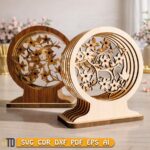 Pack Sakura para corte láser - archivos SVG/DXF para MDF, CNC y decoración de escritorio - Imagen 6