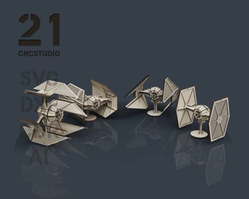 Set de Naves Espaciales Star Wars en MDF | Modelismo DIY