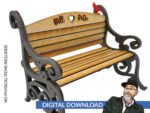 Banco conmemorativo – archivo digital para corte láser Ai SVG PDF DXF (MDF 1/8) - Imagen 3