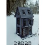 Plano digital para corte láser - Modelo 3D juguete librería de madera (CDR, DXF, SVG, AI, PDF)