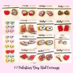Pendientes San Valentín para corte láser SVG DXF – Mega paquete 22 pares para MDF y CNC