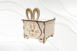 Caja regalo de Pascua con conejo, diseño para corte láser CNC, descarga digital (SVG DXF PDF) - Imagen 5