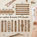 Pulsera de cuero para corte láser - Pack de diseños SVG, AI, EPS, DXF, PNG