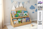 Estantería organizadora de libros infantil Montessori para corte láser | Contrachapado 6 mm | Archivos CNC - Imagen 3