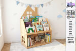 Estantería organizadora de libros infantil Montessori para corte láser | Contrachapado 6 mm | Archivos CNC - Imagen 5