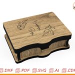 Caja organizadora tipo libro para corte láser - archivo SVG descarga digital CNC