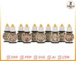 Portavelas farol de madera personalizable - Archivo SVG para corte láser CNC (descarga digital) - Imagen 4