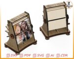 Marco de fotos FlipBock para corte láser | Archivo SVG/DXF/CNC descargable para manualidades