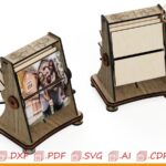 Marco de fotos FlipBock para corte láser | Archivo SVG/DXF/CNC descargable para manualidades