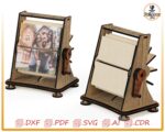 Marco de fotos FlipBock para corte láser | Archivo SVG/DXF/CNC descargable para manualidades - Imagen 2