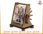 Marco de fotos FlipBock para corte láser | Archivo SVG/DXF/CNC descargable para manualidades - Imagen 3