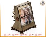 Marco de fotos FlipBock para corte láser | Archivo SVG/DXF/CNC descargable para manualidades - Imagen 4