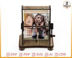 Marco de fotos FlipBock para corte láser | Archivo SVG/DXF/CNC descargable para manualidades - Imagen 5