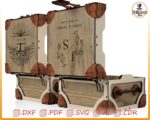 Caja de recuerdos de madera personalizada para fotos y USB - diseño corte láser SVG/CNC - Imagen 4